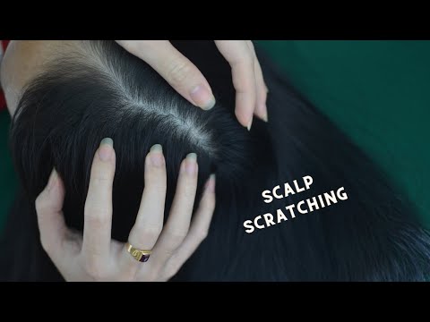ASMR Scalp Scratching Fast And Aggressive, Real Person Hair Parting, Hair Combing For Stress Relief