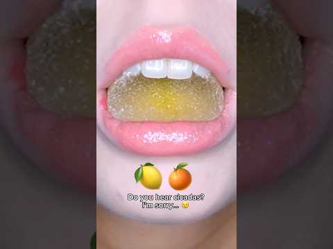 asmr 과일 젤리 FRUIT GUMMY 🍋🍊 SOFT eating sounds 리얼사운드 먹방