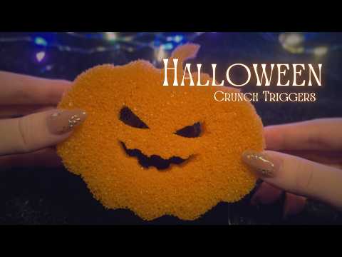 ASMR🎃 Halloween Crunchy & Spooky Triggers for Ultimate Tingles 👻 (with BGM)