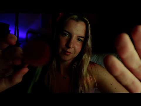 ASMR Pure Inaudible Whispering for Sleep *hand movements and face brushing* (custom asmr)