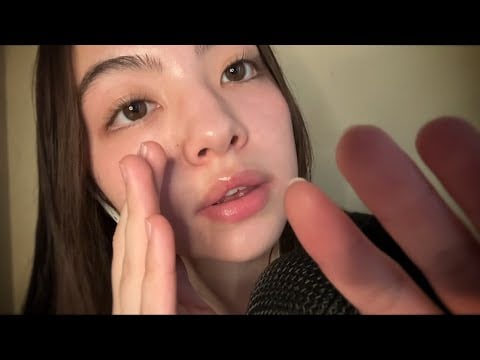 ASMR ~ inaudible whispers, mouth sounds, & hand movements 