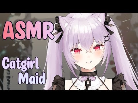 【ASMR】Yandere catgirl maid offers the best binaural relaxation~ 99.9% will tingle and sleep ♥