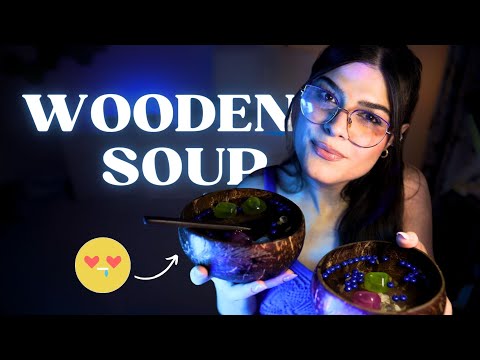 ASMR DOUBLE WOODEN SOUP ESTIVA 🐚 Suoni Super Tingly - ASMR Per Dormire, Lavorare, Studiare, Leggere