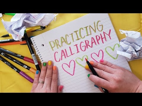 ♡ Practicing Calligraphy| ASMR