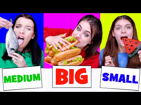 ASMR Big, Medium and Small Plate Challenge by LiliBu #4