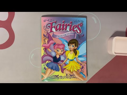 ASMR Flipping Through My Finished Fairy Coloring Book