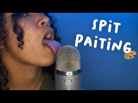 ASMR ULTIMATE SPIT PAINTING MOUTH SOUNDS 🎨