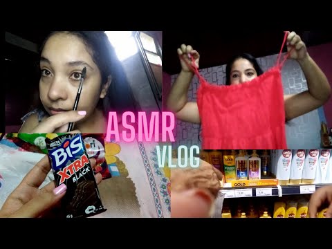 ASMR VLOG - Arrume-se comigo (maquiagem e roupa) e um pouco do passeio com comprinhas no final