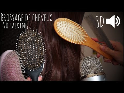 ASMR | Hair brushing + hair play & brushes - no talking