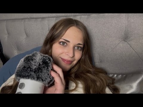 COZY ASMR FOR ANXIETY & SLEEP 😴 (comforting words and fluffy mic scratching)