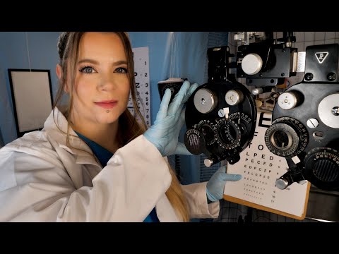 ASMR Hospital Optometrist Eye Exam | Refraction Testing, Face Measuring