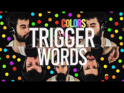 ASMR TRIGGER WORDS: HOW TO SAY COLORS IN SPANISH EASY / PALABRAS DETONANTES: COLORES EN ESPAÑOL