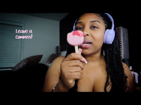 [ASMR] Popsicle Eating 🍧| Hello Kitty 💕😋
