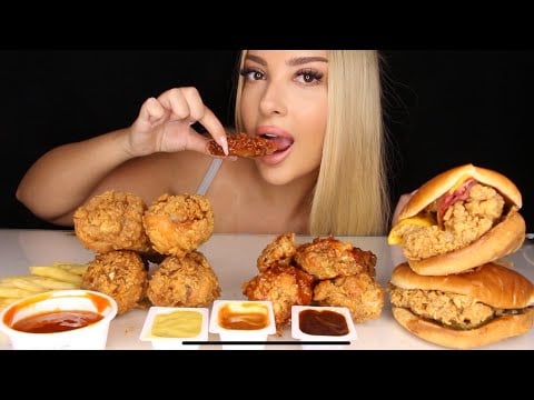 POPEYES MUKBANG | Ballı Barbekülü Kanat, Smoky XL, Golden but | Türkçe ASMR Mukbang