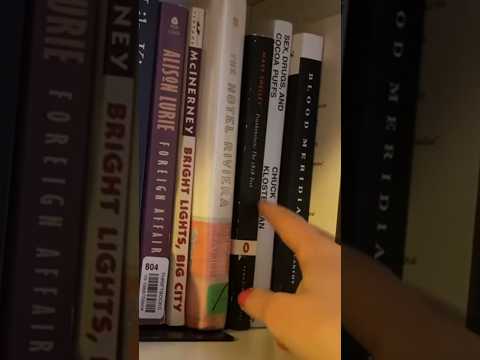 asmr bookshelf tour #asmr #booktriggers #handmovements