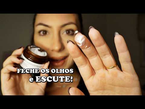ASMR para Descanso Absoluto (skincare no seu rosto, atenção pessoal e voz suave)