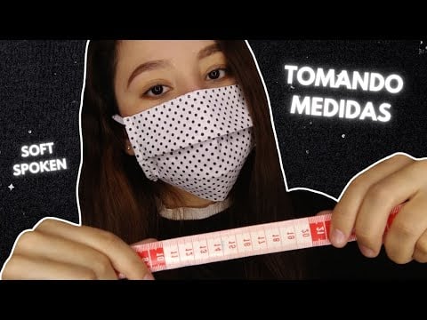 ASMR Español | VENDEDORA DE CUBREBOCAS TE TOMA MEDIDAS DEL ROSTRO | SOFT SPOKEN