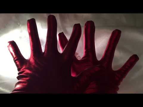OPERA GLOVES 🙌  SHINY SATIN🐾 CLAWS💞 TAPPING on WOOD and WHISPER 👄 [[ASMR]]