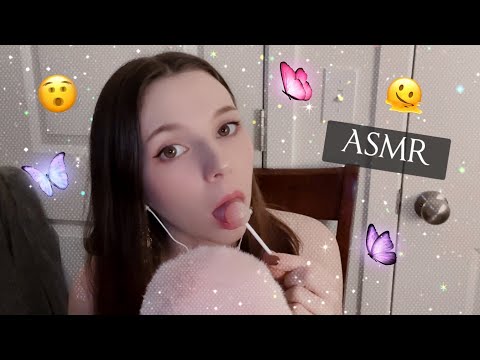 ASMR 🍓🌷 Strawberry Chupa Chups Lollipop Eating ┊ Mouth Sounds, No Talking, Crunching