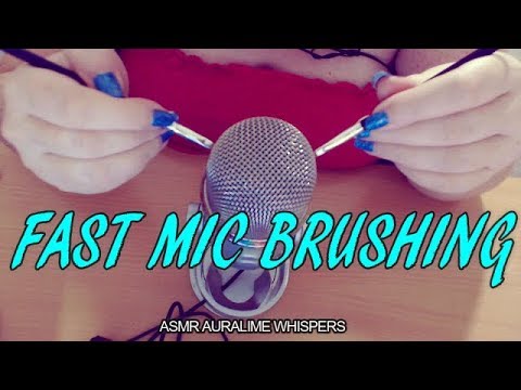 ASMR | FAST(ISH) MIC BRUSHING & RAMBLE