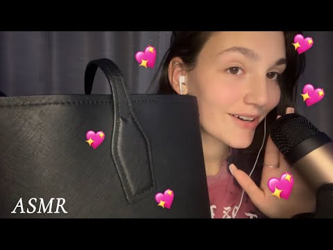 ASMR | 💖What’s in My Bag? (Scratching, tapping, rambling) 
