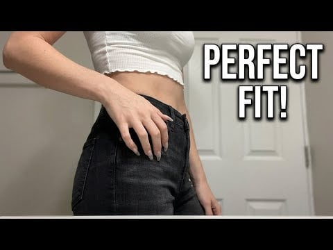 ASMR long nails black jeans scratching 💅