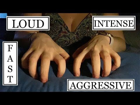 ASMR | Fast Aggressive Intense fabric Scratching. Imagine I scratch your back! No talking LoFi