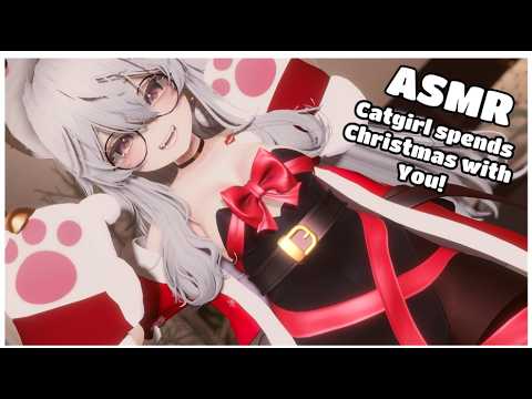 【ASMR Vrchat】Spending Christmas with Catgirl! ♥ Talking ♥ Headpats ♥ Taking care of you
