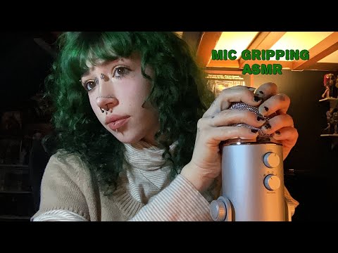 Mic Gripping and Mic Rubbing ASMR | Fabric Sounds, Rambling, Whispering 