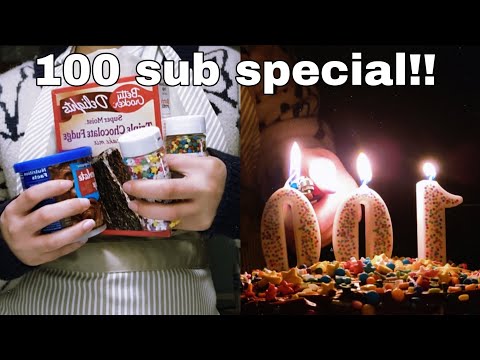 ASMR🎂 baking a shitty cake🎂(100 SUB SPECIAL❤️)