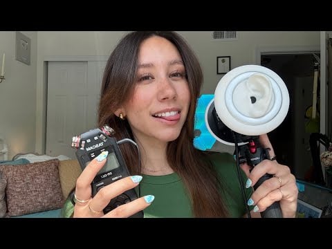 ASMR | Tascam VS 3Dio Battle - Which is Your Favorite? Wet Mouth Sounds