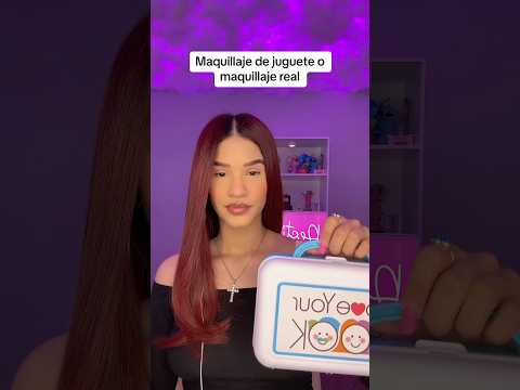 Maquillaje de juguete o maquillaje real? #makeupasmr #asmrtoys