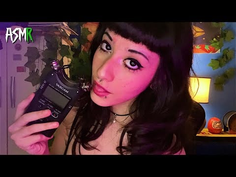 ASMR TASCAM ☆ Sussurro INAUDÍVEL de ORELHA a ORELHA com muito sons de boca