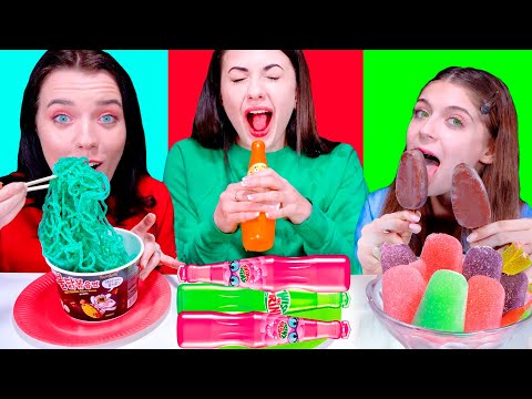 ASMR Real Food VS Gummy VS Chocolate Food Mukbang Video Compilation