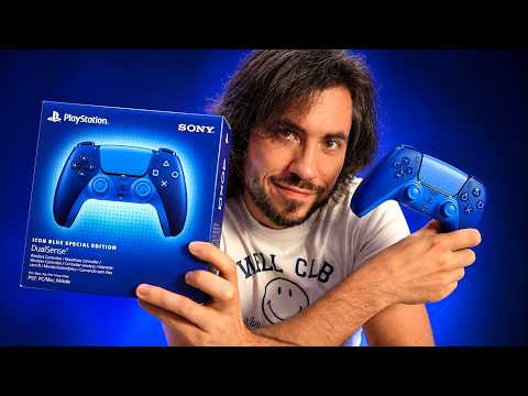 ASMR la Manette PS5 toute bleue et elle est belle