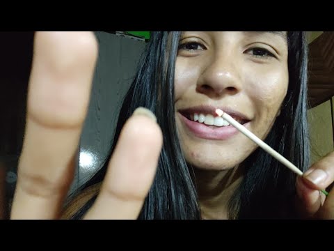 ASMR " TIRANDO SUA ENERGIA NEGATIVA / face brushing