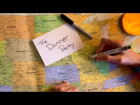 Let’s Discuss The Donner Party ☠️ with a U.S. Map ~ Relaxing History ASMR