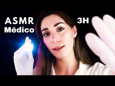 ASMR MÉDICO & NERVIOS CRANEALES 🧠👩🏻‍⚕️ 3 HORAS Roleplay Médico Español 💤