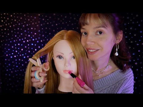 ASMR | Maquillage et coiffure avec des jouets, comme en enfance 🍬