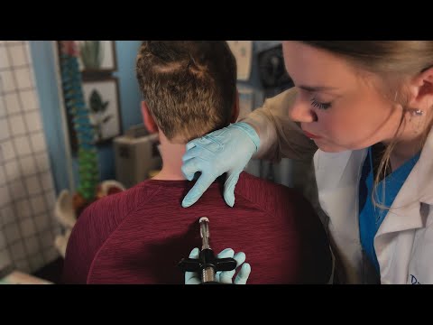 ASMR Chiropractor Neck & Back Adjustment | Joint Cracks | Real Person & Patient POV