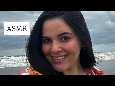 🌊 ASMR NA PRAIA | Sons do Mar, Pedras, Conchas e Coqueiros para Relaxar 🐚✨ 