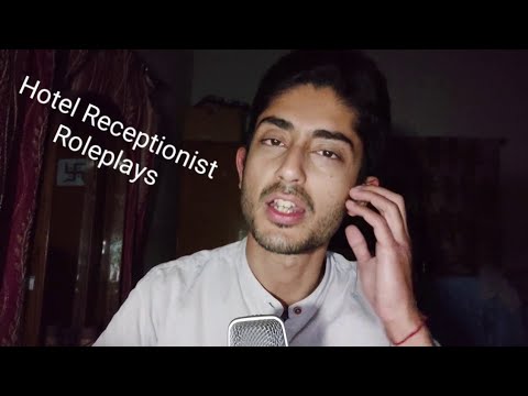 ASMR (Hindi/हिंदी) Lazy Hotel Receptionist Roleplay • Soft Spoken