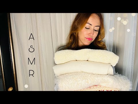ASMR Cozy Neutral Sweaters 🍂 #asmr #whispering #softspoken #sweater 