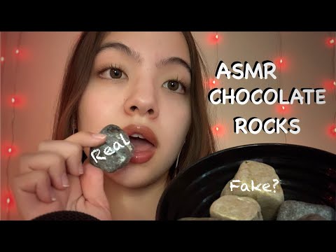 ASMR | Eating Chocolate Rocks!