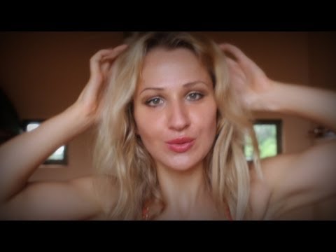 HUMAN hair extensions tutorial & CLOSE UP clipping, brushing and extending YOUR hair: Binaural ASMR