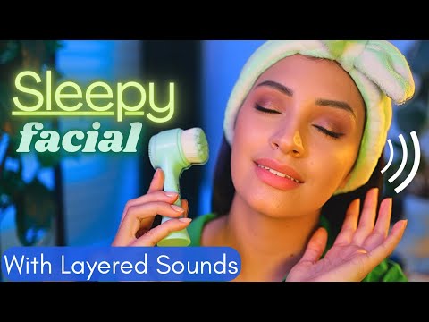 ASMR Sleepy Facial for Relaxation and Deep Sleep