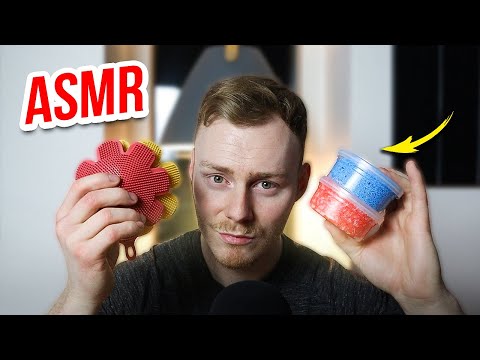 10 Therapeutic ASMR Triggers - Beard Roller, Snips, Crinkles