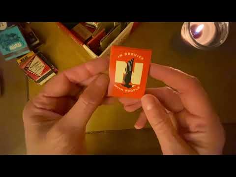 ASMR Vintage Matchbook Collection ~ Soft Spoken Ramble
