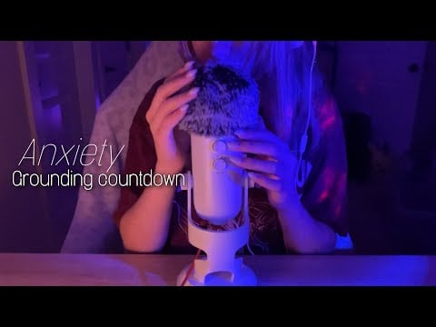 Whispering Countdown from 100 - ASMR 10 minute anxiety grounding exercise
