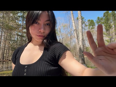 ASMR Outside | Hand Movements & Whisper Ramble